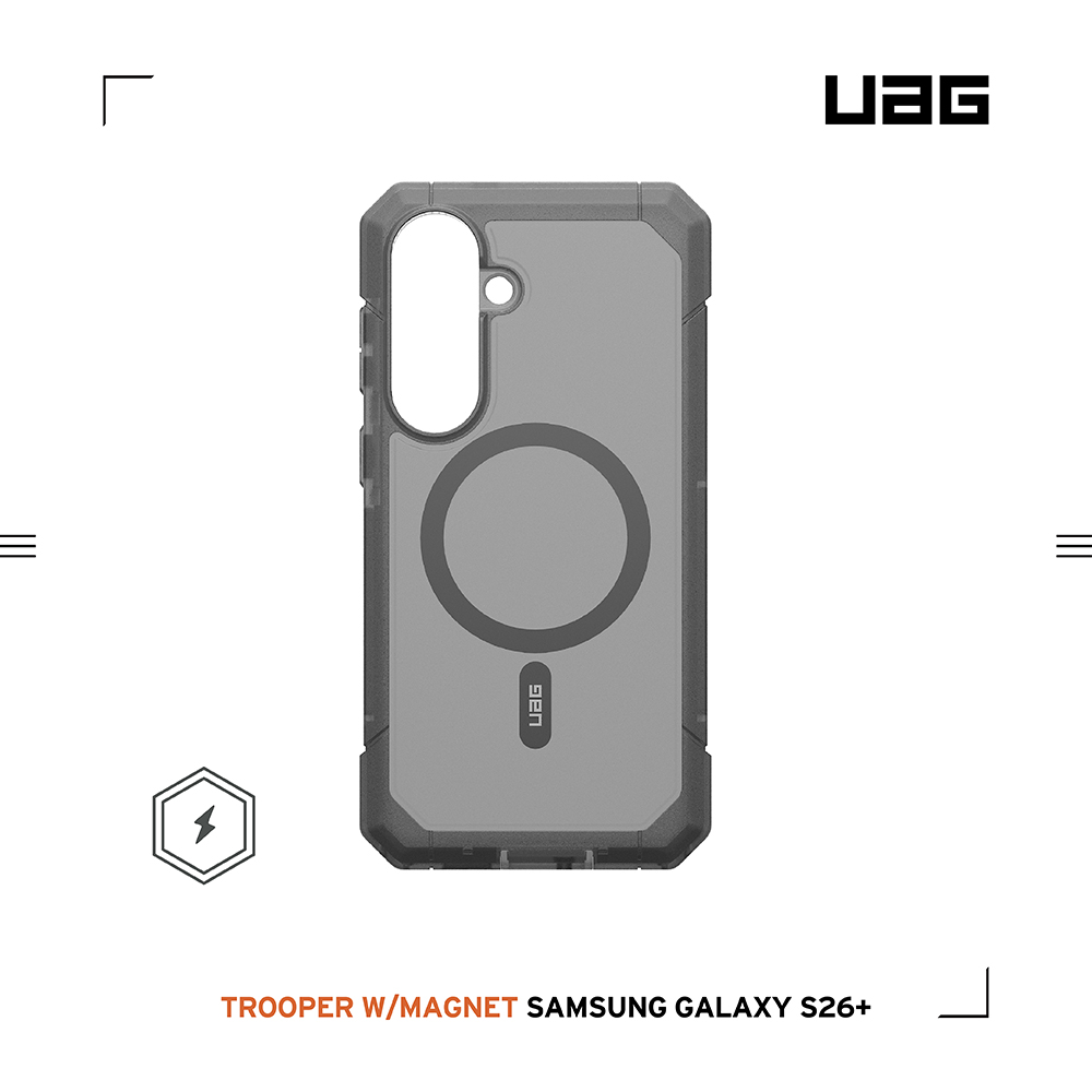 透黑-UAG-磁吸耐衝擊雙件式保護殼-Sam S26+