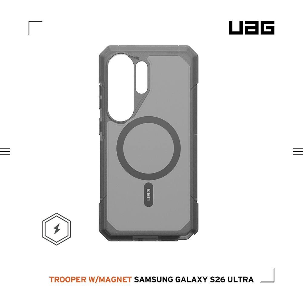 透黑-UAG-磁吸耐衝擊雙件式保護殼-Sam S26Ultra