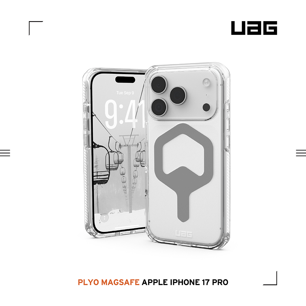 極透明(灰圈)-UAG-磁吸全透保護殼-iPhone17Pro