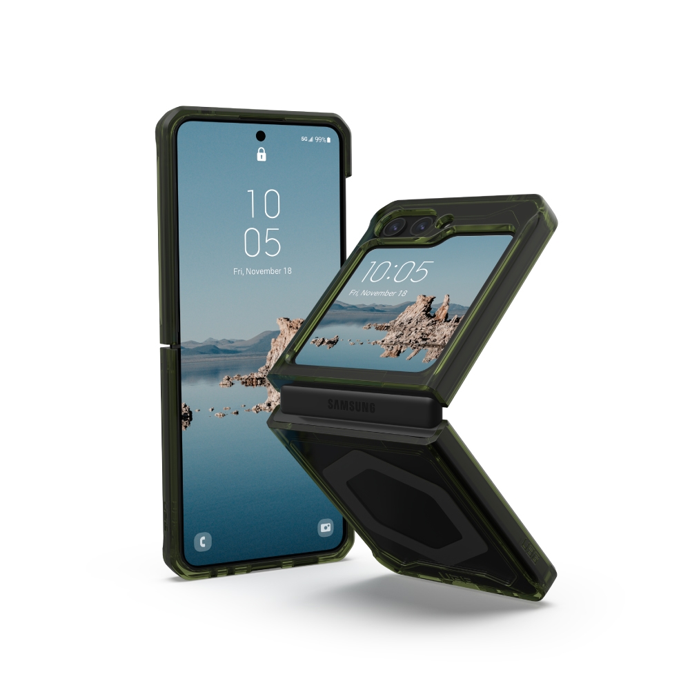 全透綠(太空灰圈)-UAG 磁吸式耐衝擊保護殼-Galaxy Z Flip 5