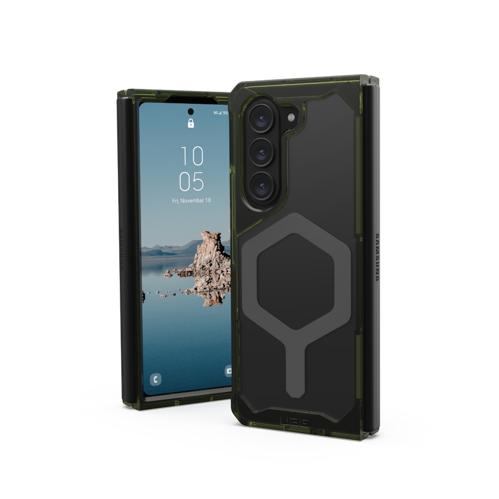 全透綠(太空灰圈)-UAG 磁吸式耐衝擊保護殼-Galaxy Z Fold 5