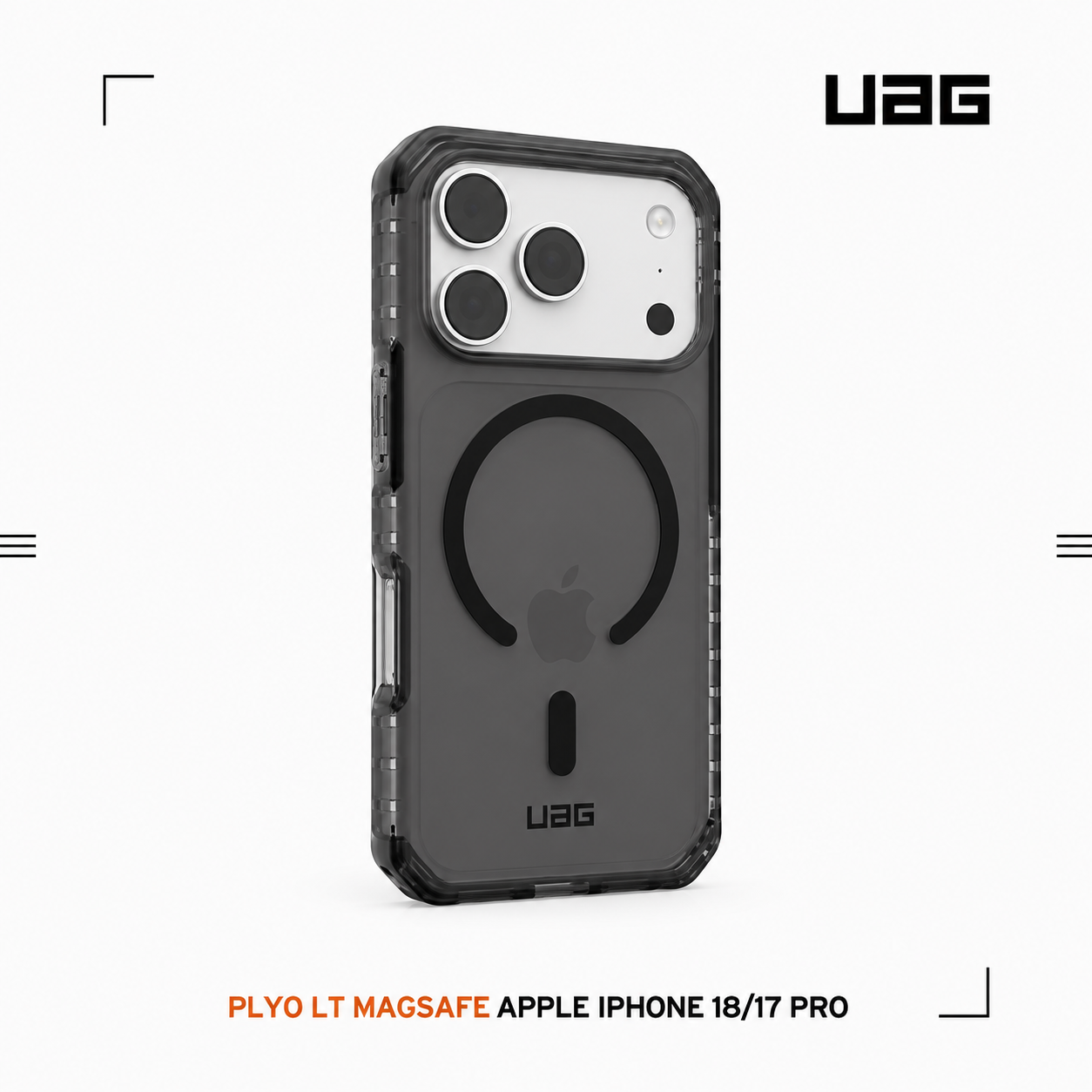 透黑-UAG-磁吸耐衝擊全透保護殼LT