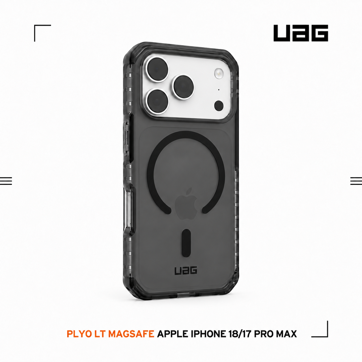 透黑-UAG-磁吸耐衝擊全透保護殼LT