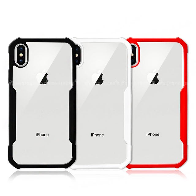 黑XUNDD  iPhone  X  甲殼蟲系列背蓋(黑白紅)