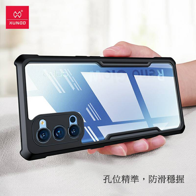 黑-XUNDD  甲殼蟲系列 OPPO RENO5保護殼