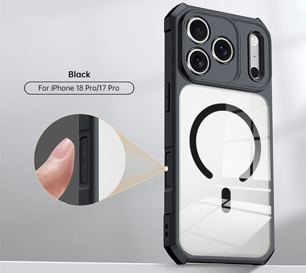 黑-訊迪 甲殼蟲精孔磁吸 iPhone 18 Pro/17 Pro保護殼