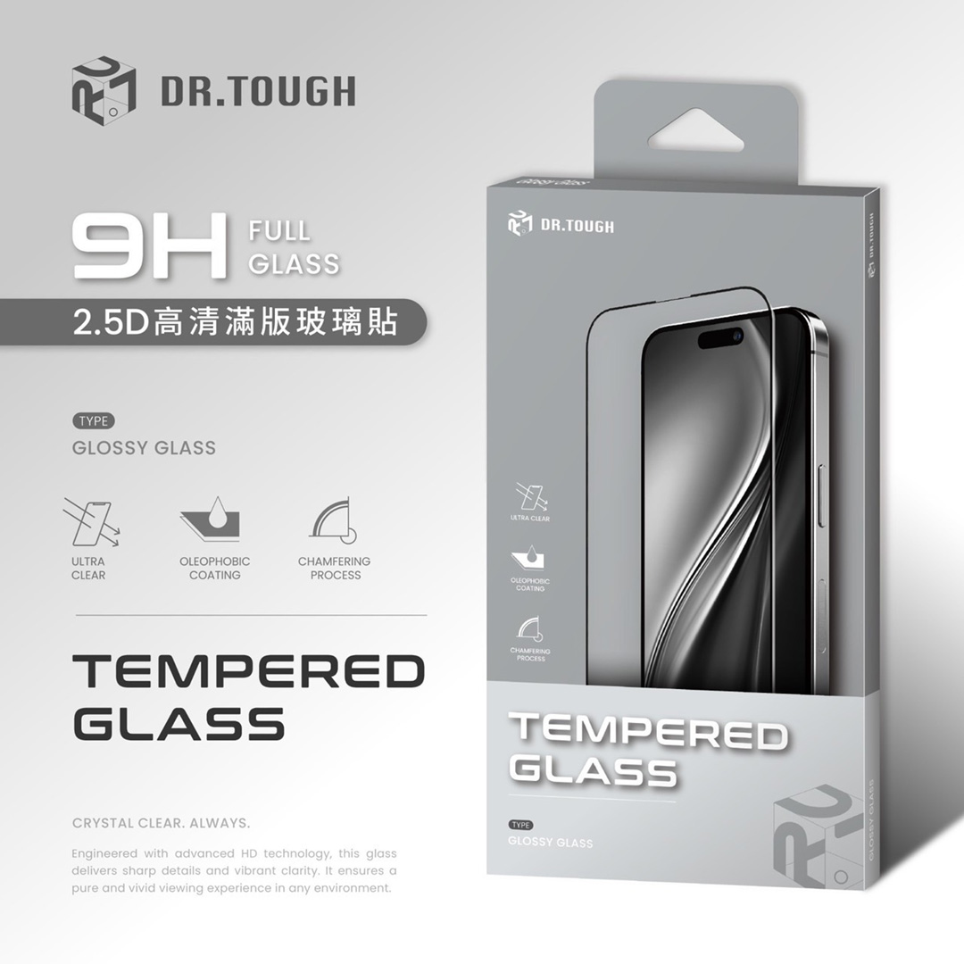 小米 17T PRO 指紋辯識 電鍍全膠玻璃-黑(硬博士)(滿版)