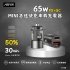 星曜黑ASPOR  PD+QC 65W Mini 急速快充車載充電器C06