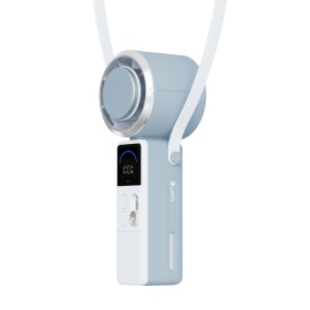 藍灰 LaPO mini 頸掛式製冷風扇 LF-06