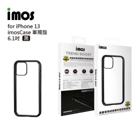 黑 IMOS iPhone 13 6.1吋軍規保護殼
