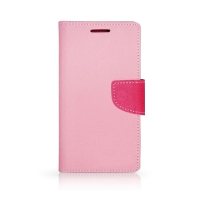 粉-SONY Xperia M5  陽光雙色側掀皮套