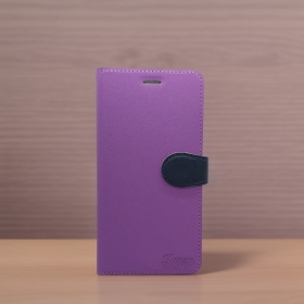 紫 OPPO FindX9Pro十字紋側掀皮套