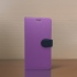 紫 SONY XPERIA 1 VIII (8) 十字紋側掀套(峻)