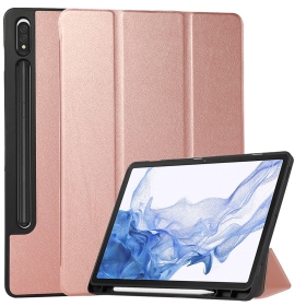 玫 三星TabS8Ultra.TabS9Ultra.TabS10Ultra.TabS11Ultra14.6吋三折筆槽皮套