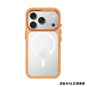 宇宙橙 惡魔殼標準磁吸2(磁吸超透橘)相機按鍵版iPhone17Pro