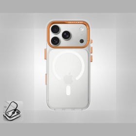 宇宙橙惡魔殼標準版(磁吸版透明)+相機支架斜面款iPhone17ProMax