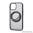 黑 Gramas Mag-O 360 支架防摔殼 iPhone 15 Plus 6.7吋