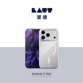 透明 LAUT 萊德 iPhone17磁吸晶透保護殼 (支援MagSafe 手機殼)