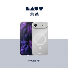 透明 LAUT 萊德 iPhone17Air磁吸晶透保護殼 (支援MagSafe 手機殼)