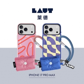粉/紅 LAUT 萊德 iPhone17ProMax磁吸背板可拆日系保護殼 (支援MagSafe 手機殼)