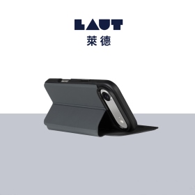 LAUT 萊德 iPhone17Air 磁吸可拆翻蓋式保護殼-黑色 (支援MagSafe 手機殼)