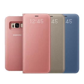 Samsung S8 原廠LED皮革側翻皮套