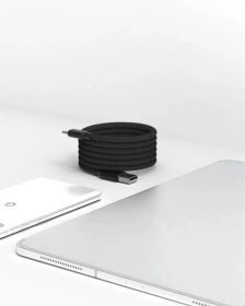 質感黑 Allite EASY CABLE 磁吸收納編織快充線 USB-A to USB-C
