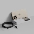 質感黑 Allite EASY CABLE 磁吸收納編織快充線 USB-A to USB-C
