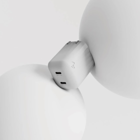 冷霧灰 Allite Mini Go 45W 2C 氮化鎵雙孔快充頭(雙TYPEC)