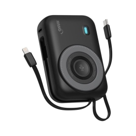 黑 HANG-HW35W防爆無線磁吸帶雙線20000mAh行動電源-3C認證