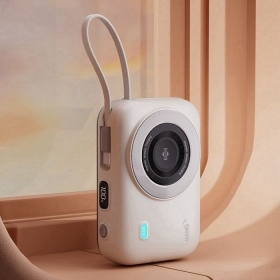 奶茶 HANG-HW35W防爆無線磁吸帶雙線20000mAh行動電源-3C認證