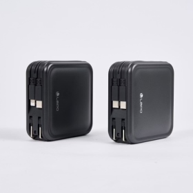 城影灰LaPO 日本松下電芯全功能行動電源WT-08S自帶線TypeC to TypeC