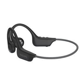 黑 飛利浦PHILIPS 氣傳導開放式運動耳掛藍牙耳機-TAA1708
