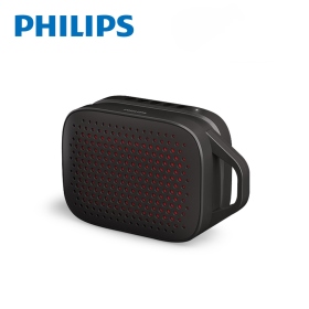 黑 PHILIPS 長續航TWS串聯無線藍牙5.3喇叭-TAS1209