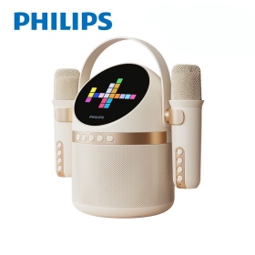 米白 PHILIPS 小福麥AI智能K歌藍牙音箱-TAS2509WT