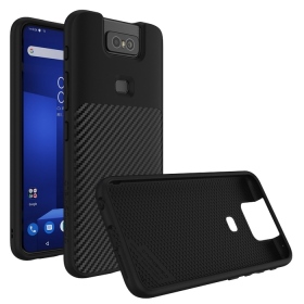 黑 ASUS ZenFone 6/ZE630KL犀牛盾-碳纖維背蓋