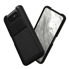 黑 ASUS ZenFone7&7Pro犀牛盾-碳纖維背蓋