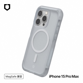 流變灰 犀牛盾iPhone15ProMax  AirX極致氣墊緩衝磁吸手機殼(MagSafe兼容)
