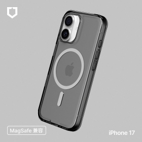 酷墨灰-犀牛盾 iPhone17 Clear 抗黃化透明防摔磁吸手機殼 MagSafe兼容