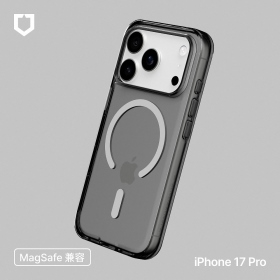 酷墨灰-犀牛盾 iPhone17Pro Clear 抗黃化透明防摔磁吸手機殼 MagSafe兼容