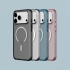 酷墨灰-犀牛盾 iPhone17ProMax Clear 抗黃化透明防摔磁吸手機殼 MagSafe兼容