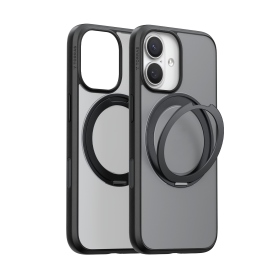 黑 圖拉斯TORRAS Ostand R Magnetic 相機按鍵旋轉支架氣囊防摔手機殼 iPhone17