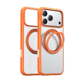 橘 圖拉斯TORRAS Ostand R Magnetic 相機按鍵旋轉支架氣囊防摔手機殼 iPhone17ProMax
