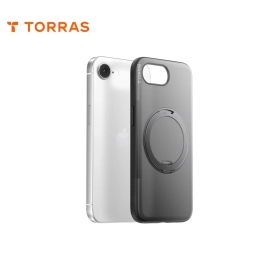 黑 圖拉斯TORRAS-Ostand R Fitness MagSafe 相容旋轉支架防摔手機殼 iPhone16e