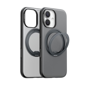 黑 圖拉斯TORRAS Ostand R Fitness Magnetic 相機按鍵旋轉支架防摔手機殼 iPhone17