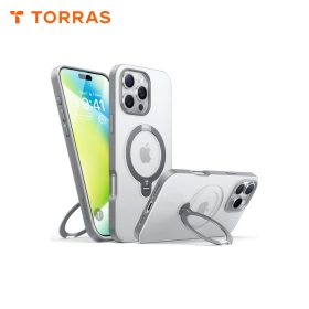 透 圖拉斯TORRAS Ostand Spin Magnetic 相機按鍵旋轉支架防摔手機殼iPhone16ProMax