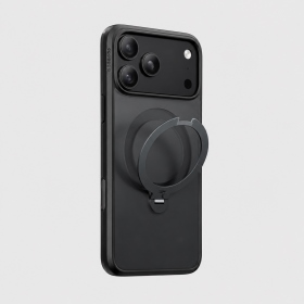 曜石黑-圖拉斯-Q3 Spin-iPhone 18 Pro 經典四象限 旋轉支架手機殼