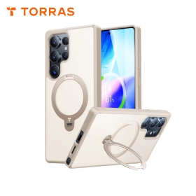 沙丘金 圖拉斯TORRAS Ostand Spin MagSafe 磁吸旋轉支架防摔手機殼 Samsung Galaxy S25Ultra