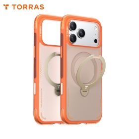 橘 圖拉斯TORRAS Ostand Spin Air Magnetic 相機按鍵旋轉支架氣囊防摔手機殼 iPhone17ProMax