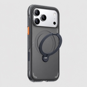 霧影黑-圖拉斯-Q3 Air-iPhone 18 Pro Ostand Q3 Air 經典防摔氣囊四象限 旋轉支架手機殼